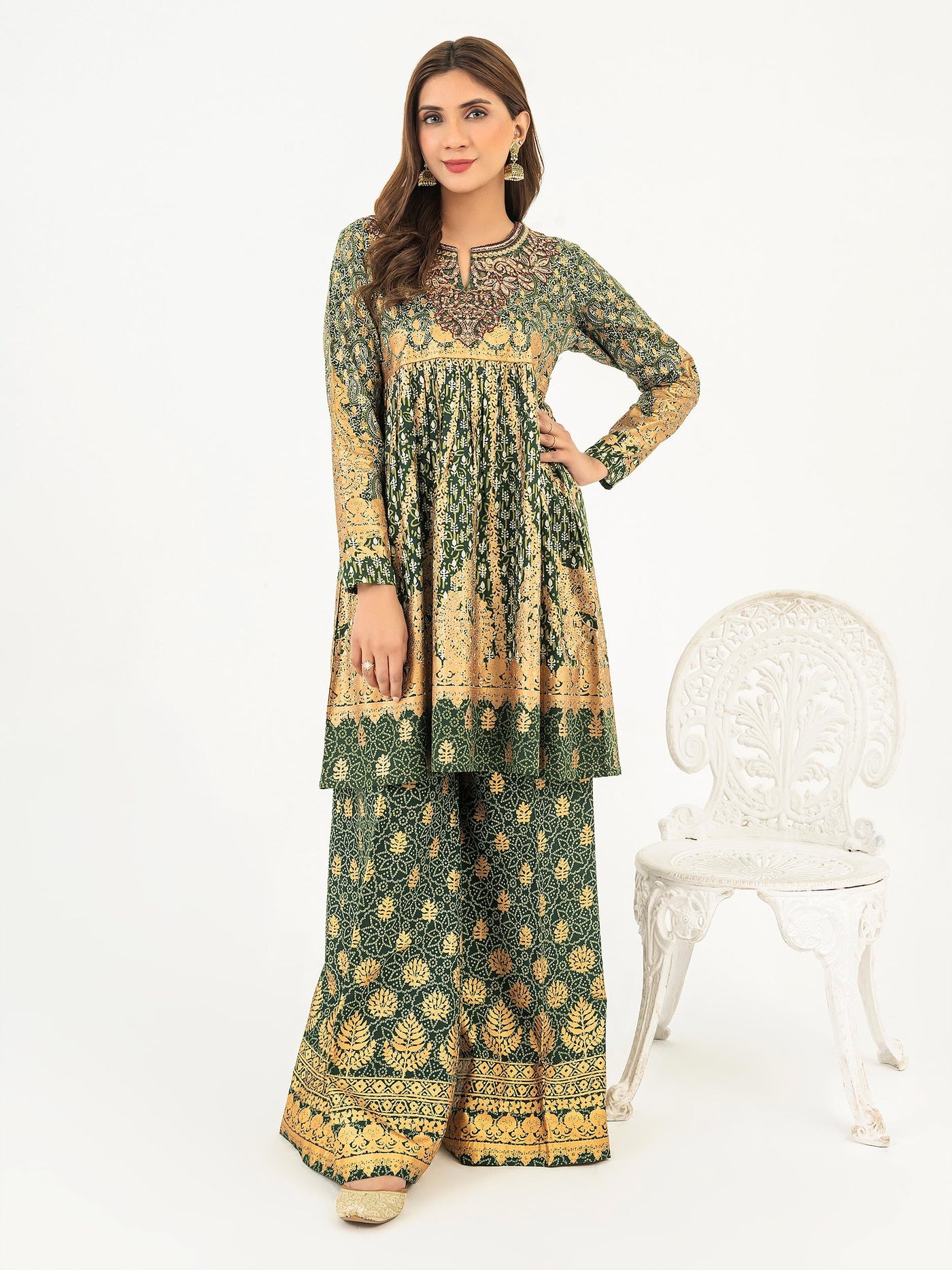 Limelight 2 Piece Stitched Embroidered Lawn Suit P8311SU - Green