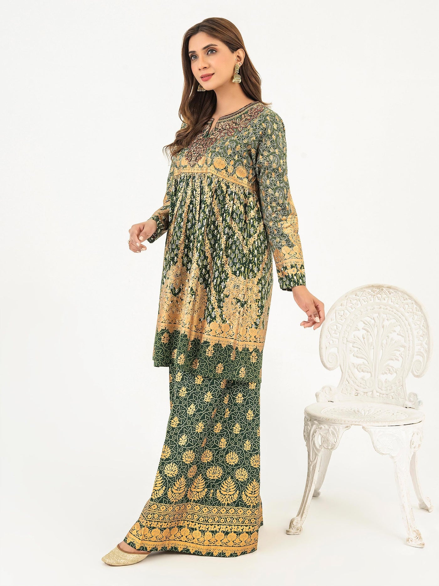 Limelight 2 Piece Stitched Embroidered Lawn Suit P8311SU - Green