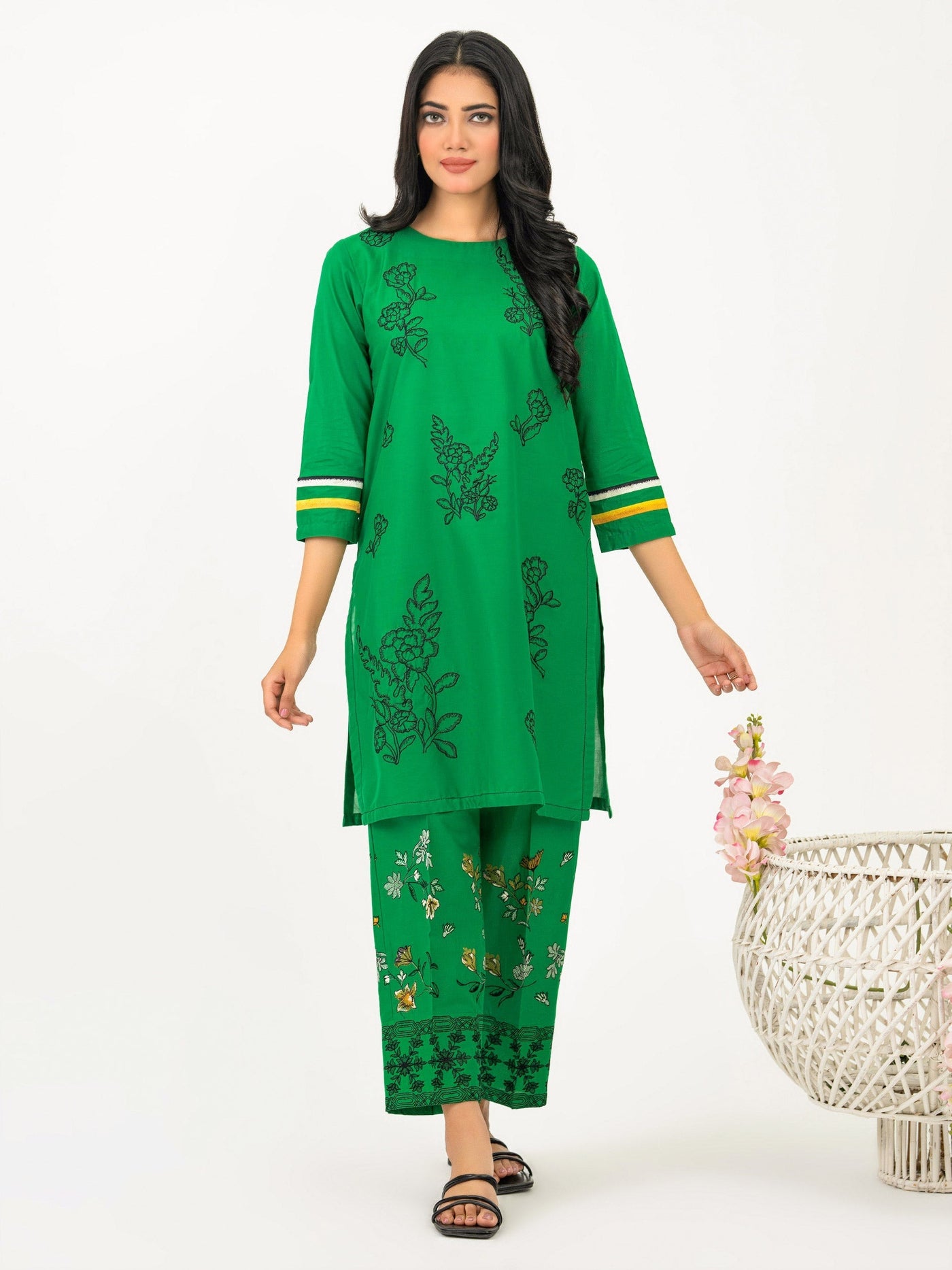 Limelight 2 Piece Stitched Embroidered Lawn Suit P8356SU - Green