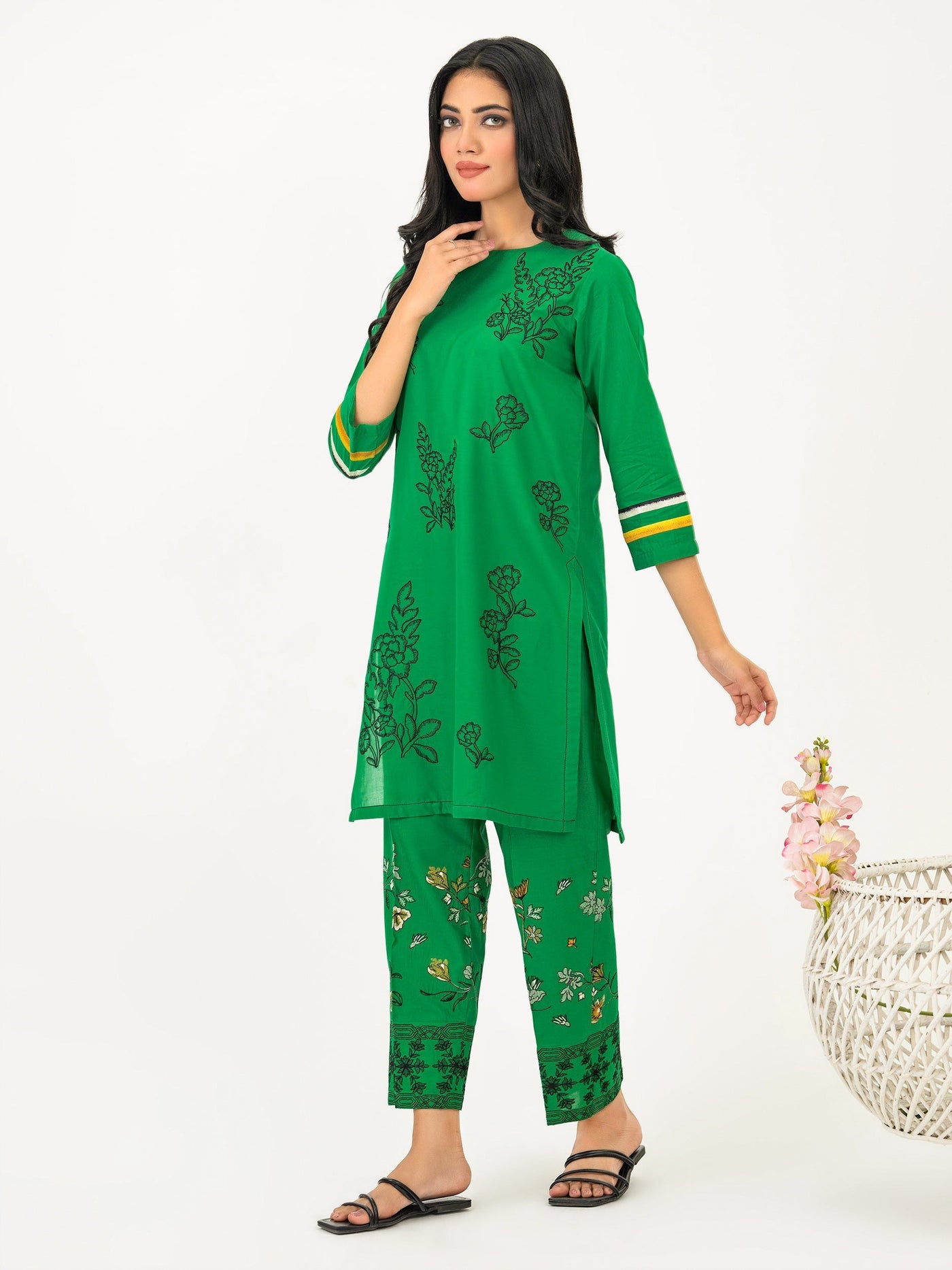 Limelight 2 Piece Stitched Embroidered Lawn Suit P8356SU - Green