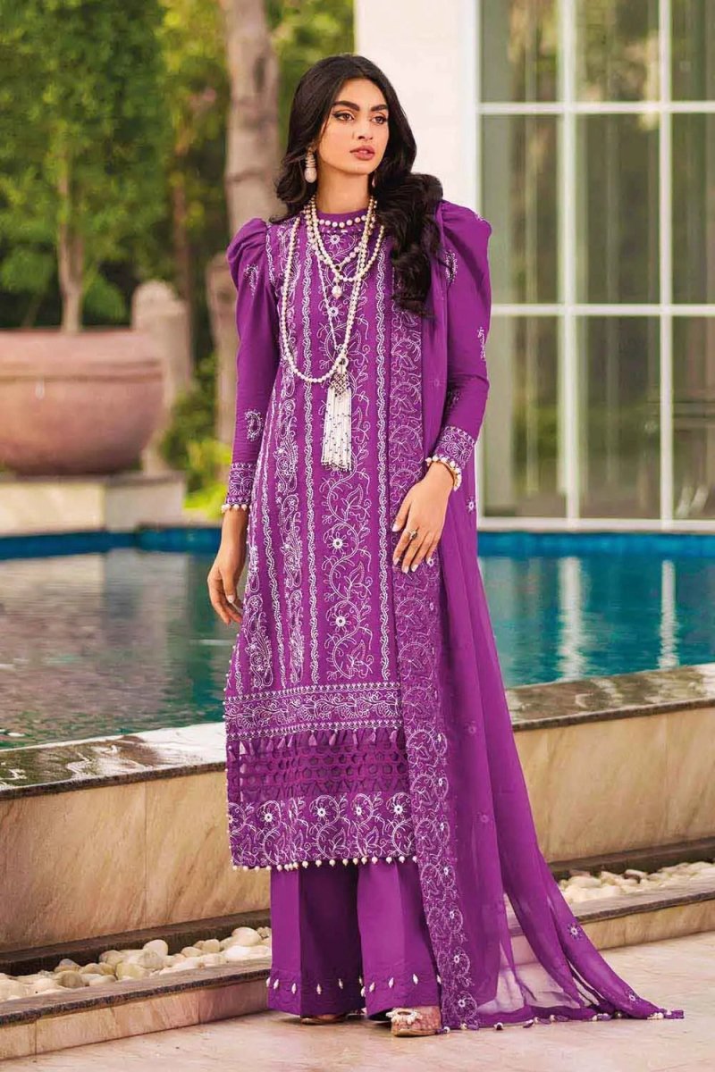 Gul Ahmed 3PC Premium Embroidered Lawn Unstitched Suit PM-22015