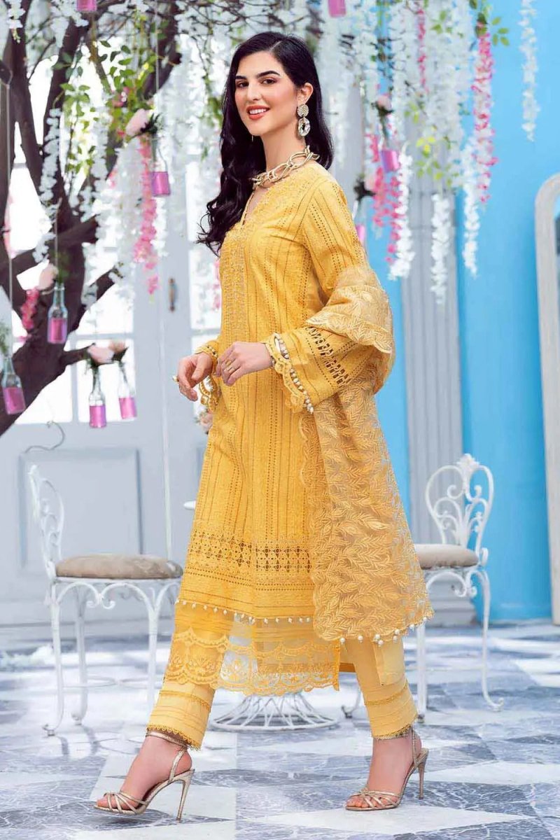 Gul Ahmed 3PC Luxury Embroidered Unstitched Lawn Suit PM-22024