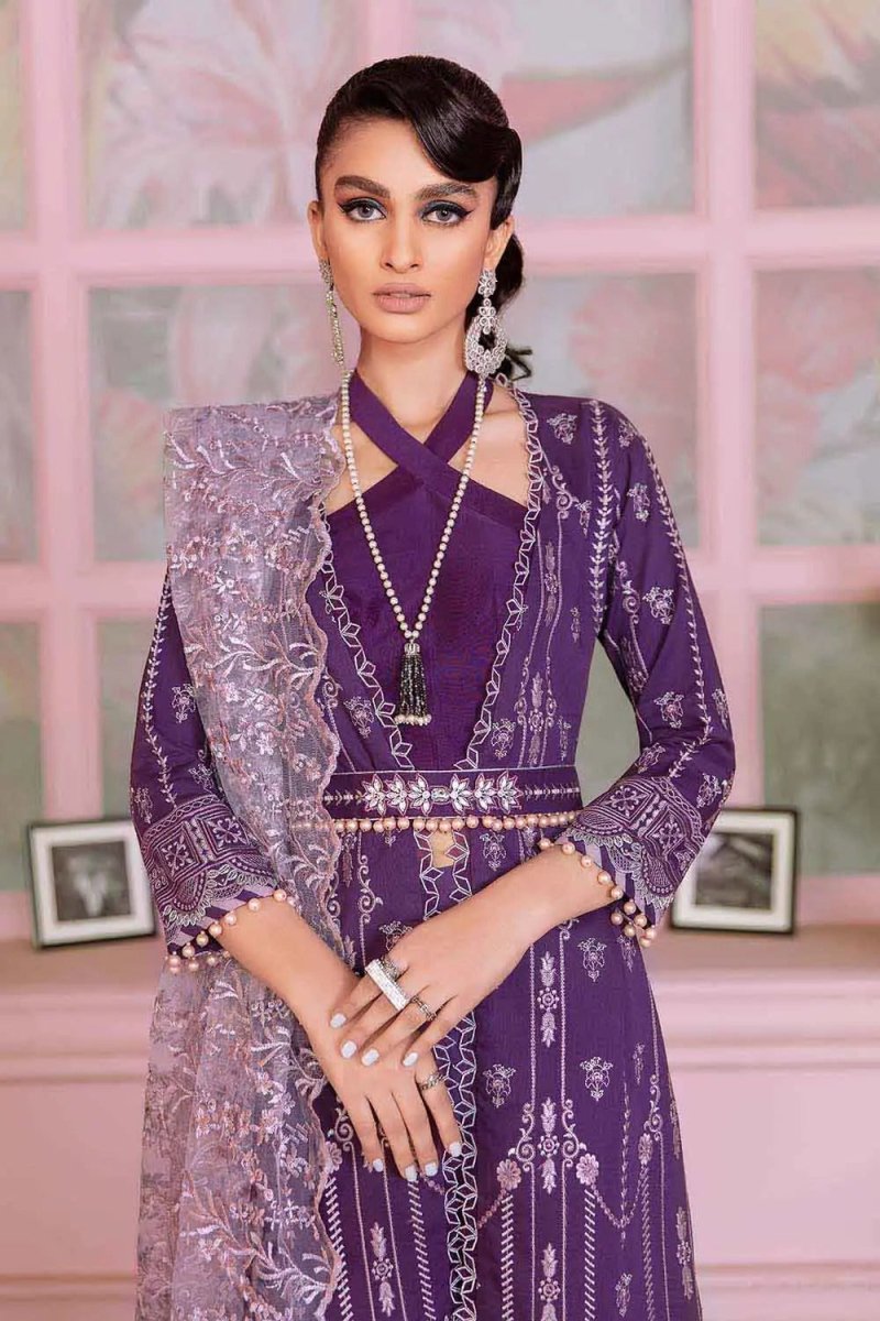 Gul Ahmed 3PC Luxury Lawn Embroidered Unstitched Suit PM-22026