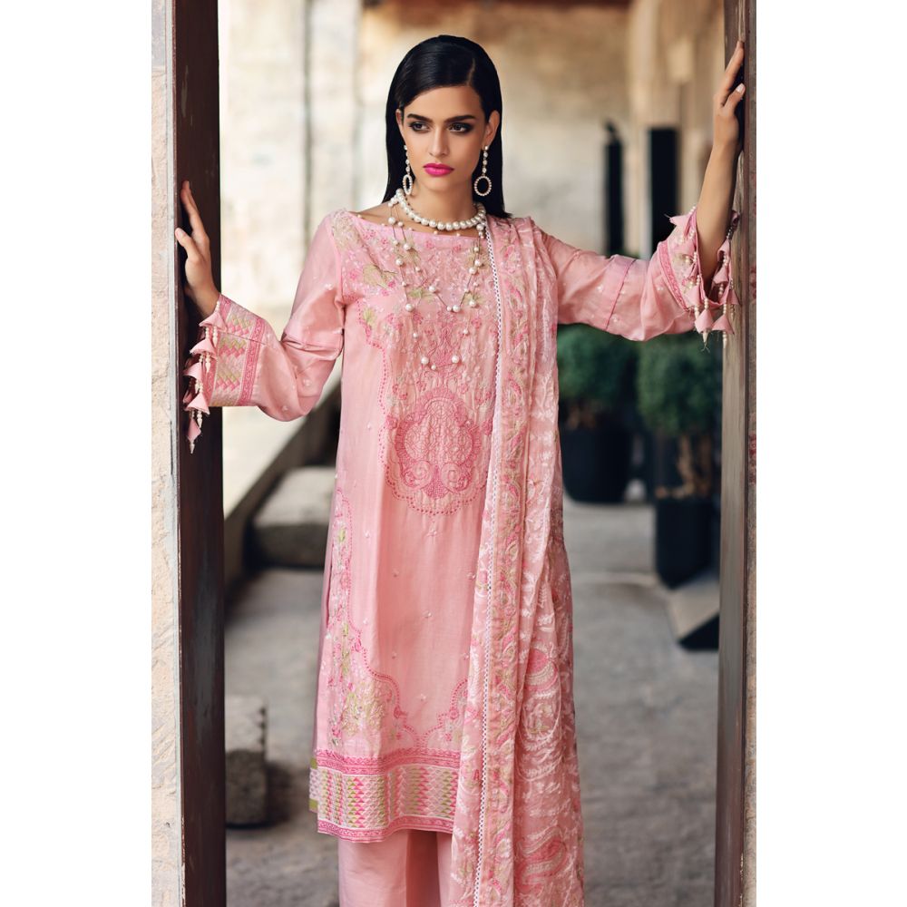 Gul Ahmed Ready to wear Embroidered Jacquard  Piece Suit PM-275