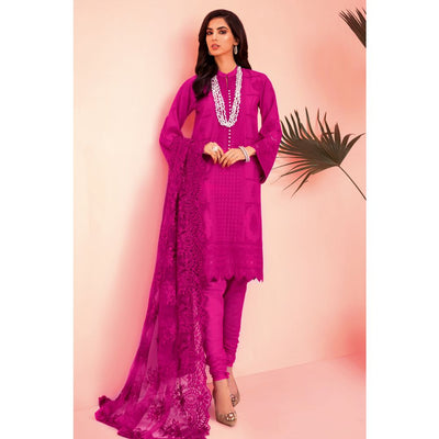 Embroidered Jacquard Unstitched 3 Piece Suit Suit PM-314