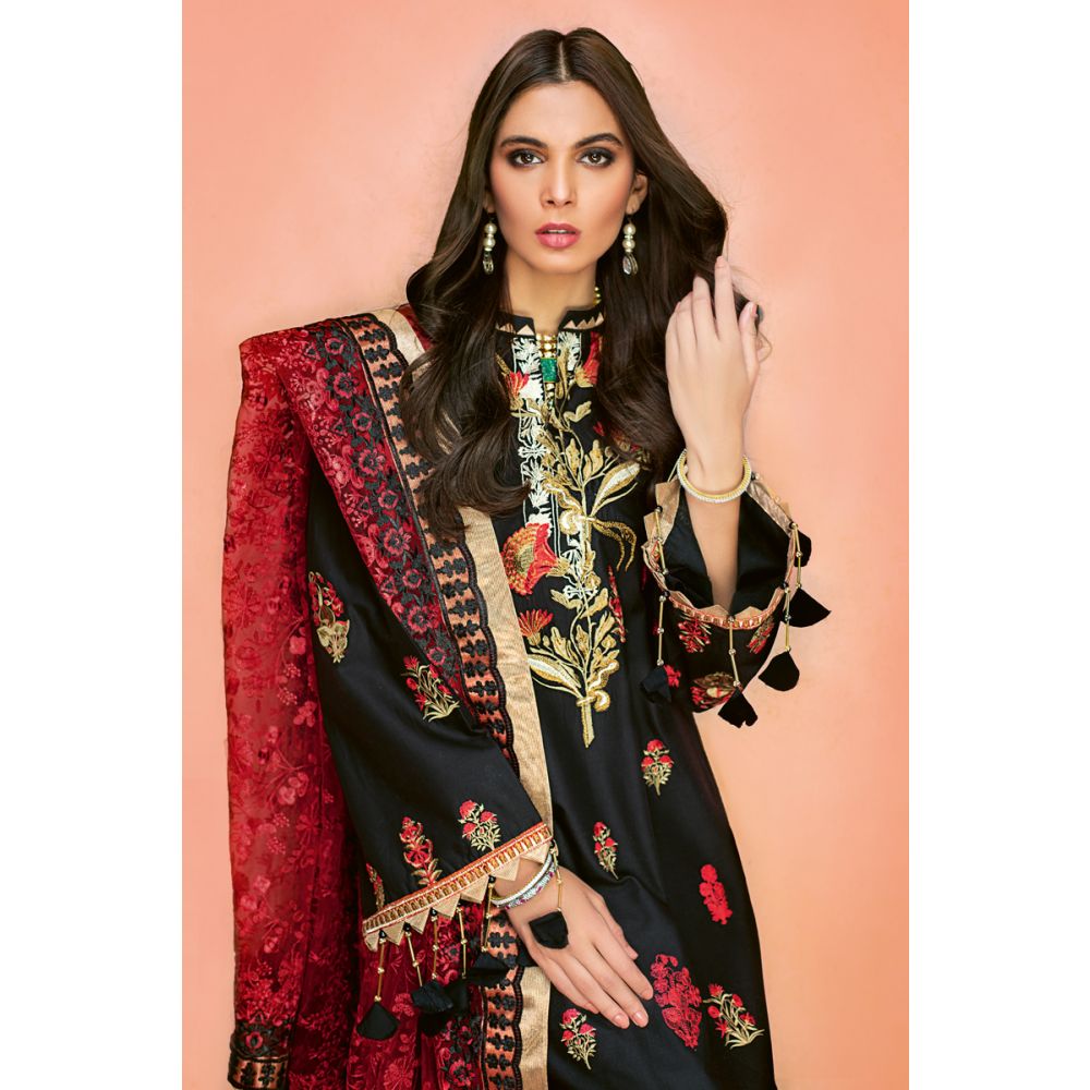 Gul Ahmed Embroidered Jacquard Unstitched 3 Piece Suit PM-330