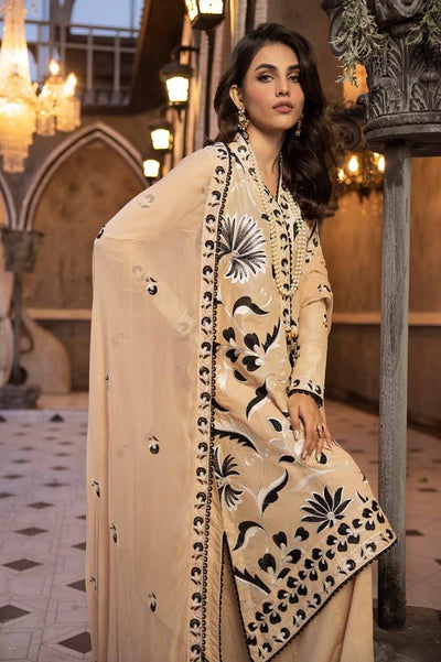 Gul Ahmed 3PC Embroidered Lawn Unstitched Suit with Embroidered Chiffon Dupatta - PM-42012