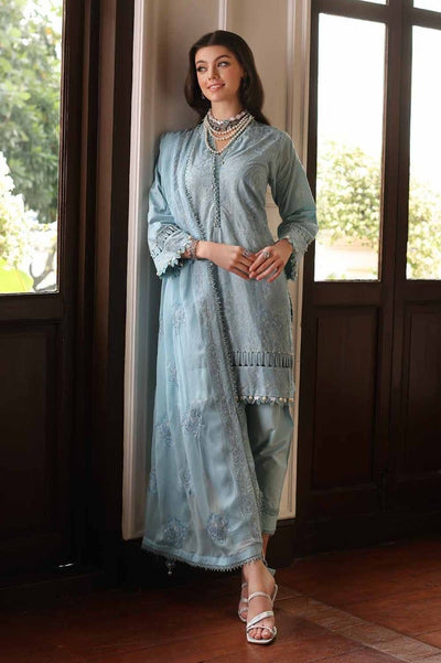 Gul Ahmed 3PC Embroidered Lawn Unstitched Suit with Embroidered Chiffon Dupatta - PM-42013