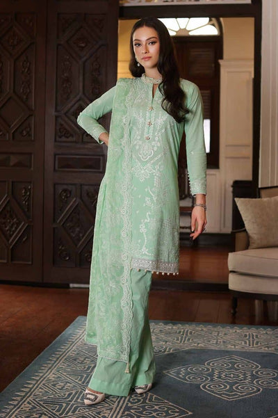 Gul Ahmed 3PC Embroidered Lawn Unstitched Suit with Embroidered Chiffon Dupatta PM-42022