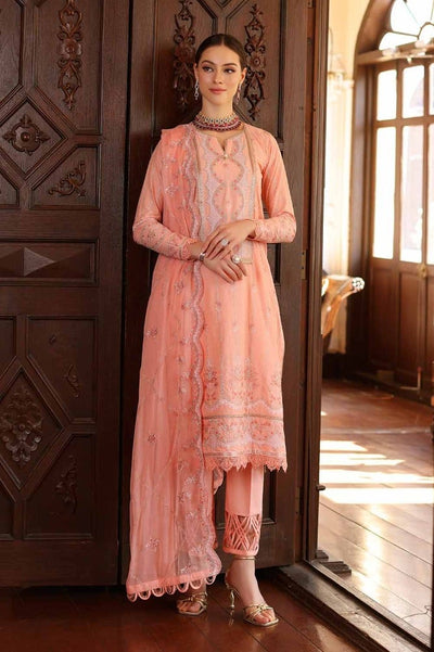Gul Ahmed 3PC Embroidered Lawn Unstitched Suit with Embroidered Chiffon Dupatta - PM-42029