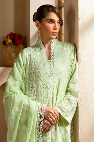 Gul Ahmed 3 Piece Unstitched Embroidered Lawn suit with Embroidered Chiffon Dupatta PM-52058