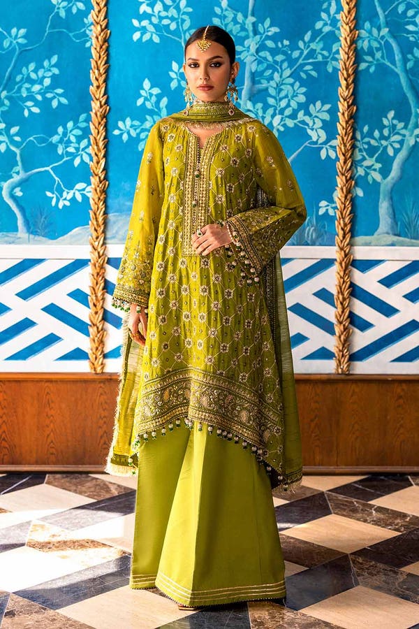 Gul Ahmed 3PC Unstitched Cotton Net Suit with Zari Dupatta PRW-32070