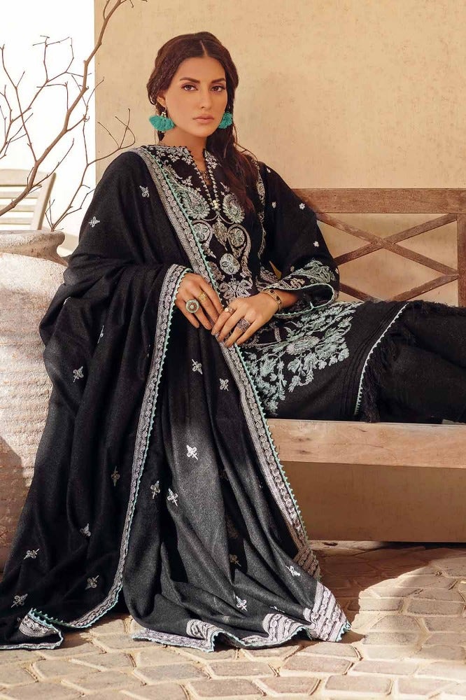 Gul Ahmed 3PC Embroidered Linen Unstitched Suit with Embroidered Linen Dupatta RC-32001