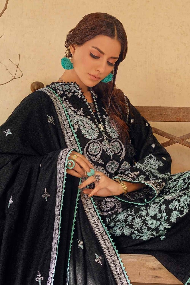 Gul Ahmed 3PC Embroidered Linen Unstitched Suit with Embroidered Linen Dupatta RC-32001