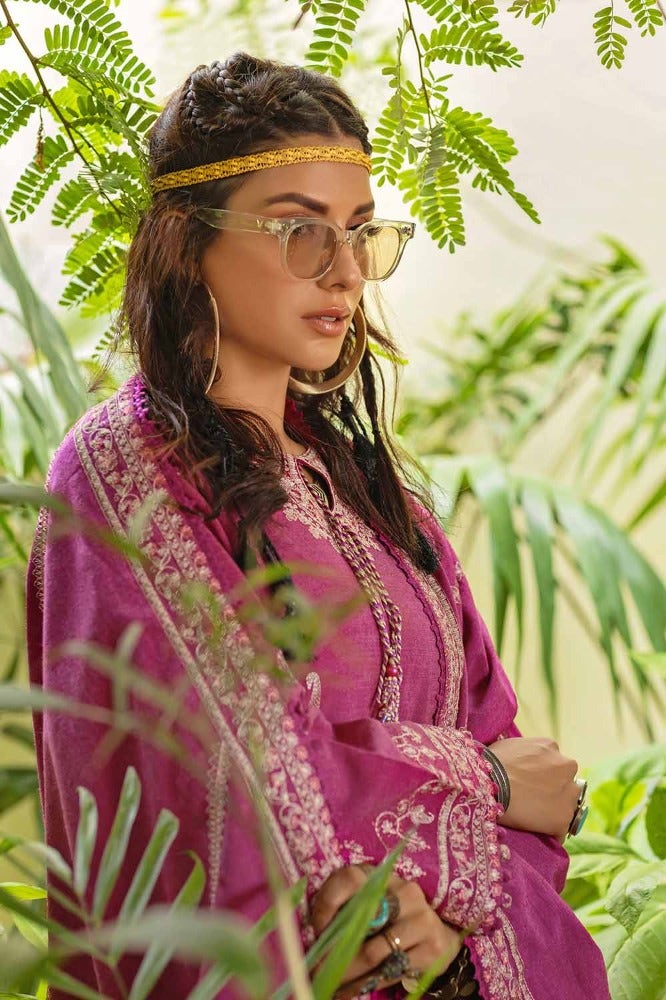 Gul Ahmed 3PC Embroidered Linen Unstitched Suit with Embroidered Linen Dupatta RC-32003