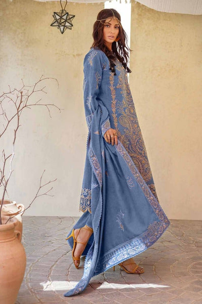 Gul Ahmed 3PC Embroidered Linen Unstitched Suit with Embroidered Linen Dupatta RC-32005