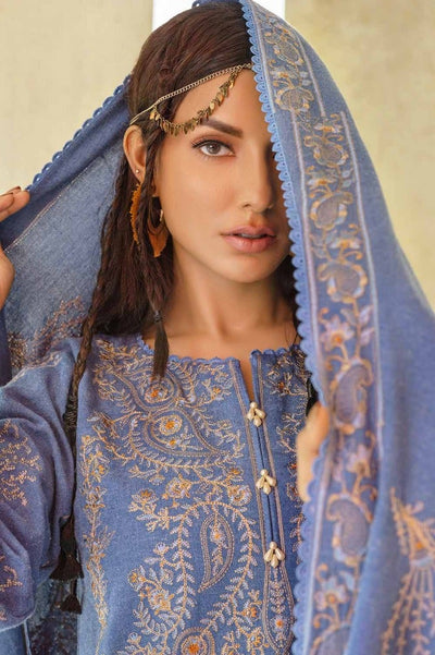 Gul Ahmed 3PC Embroidered Linen Unstitched Suit with Embroidered Linen Dupatta RC-32005