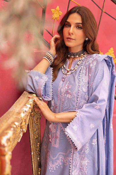 Gul Ahmed 3PC Embroidered Linen Unstitched Suit with Embroidered Linen Dupatta RC-32007