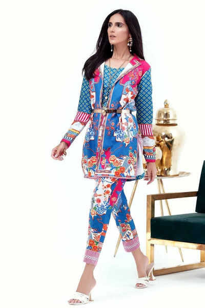 Gul Ahmed 1PC Unstitched Digital Printed Corduroy Shirt SCD-12005