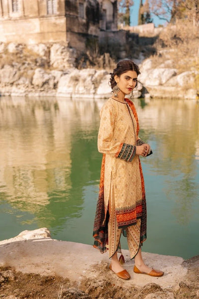 Lakhani Spring 3 Piece Unstitched Embroidered Lawn Suit SG-2108