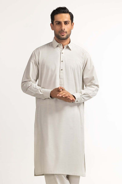 Gul Ahmed Ready to Wear Men's Grey Basic Suit SK-P24-004