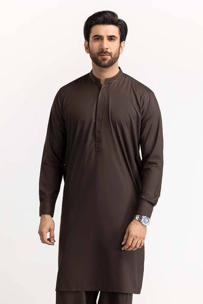 Gul Ahmed Ready to Wear Men's Coffee Bean Styling Suit SK-S22-120