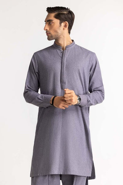 Gul Ahmed Ready to Wear Men's Greyish Blue Styling Suit SK-S23-051