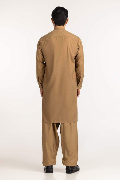 Gul Ahmed Ready to Wear Camel Styling Suit SK-S24-053