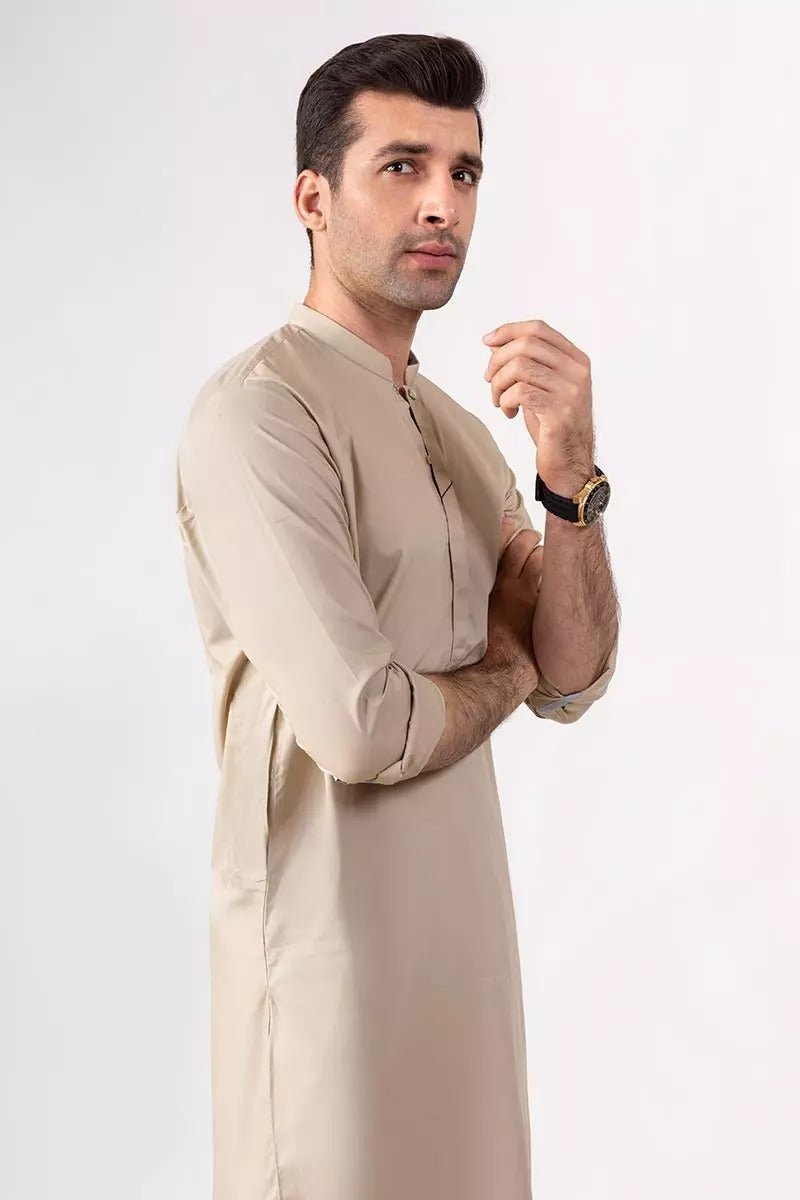 Gul Ahmed Ready to Wear Beige Suit SKS-163