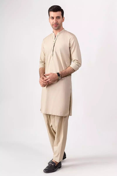 Gul Ahmed Ready to Wear Beige Suit SKS-163