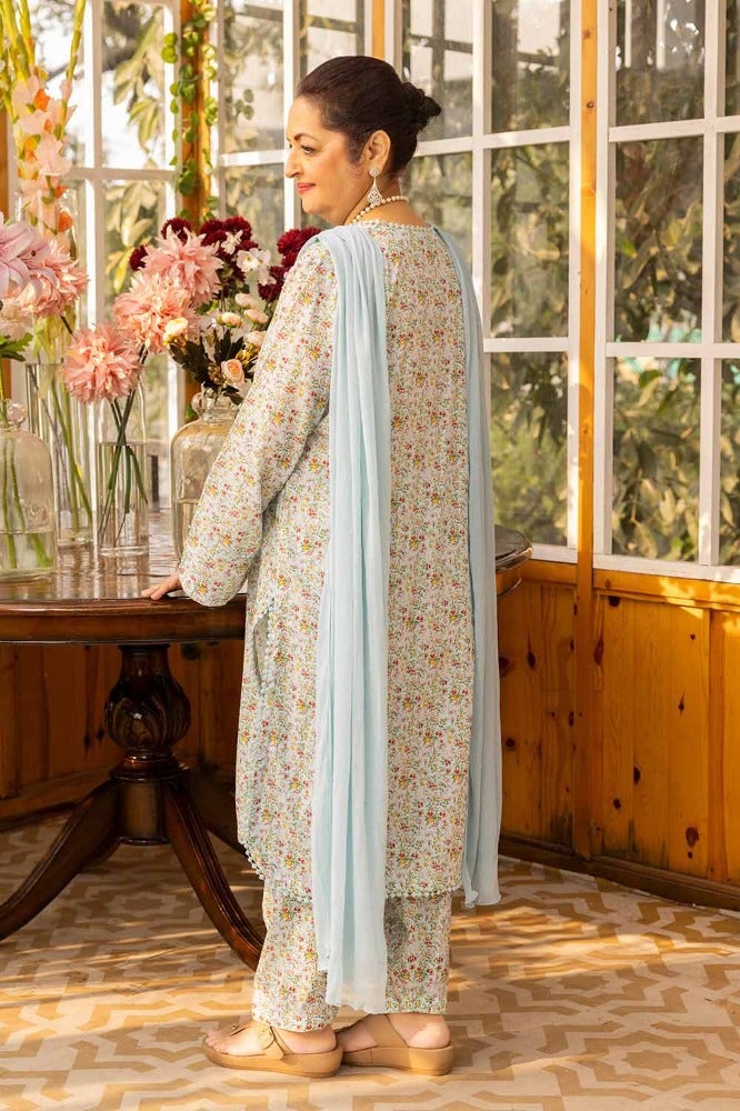 Gul Ahmed 1PC Printed Lawn Unstitched Shirt SL-42001