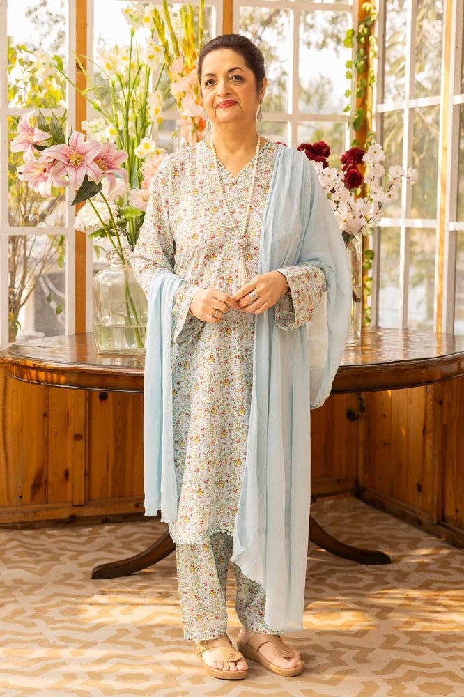 Gul Ahmed 1PC Printed Lawn Unstitched Shirt SL-42001