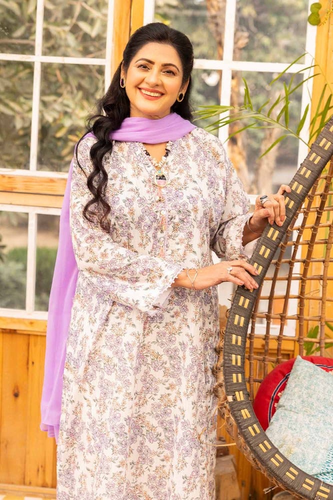 Gul Ahmed 1PC Printed Lawn Unstitched Shirt SL-42006