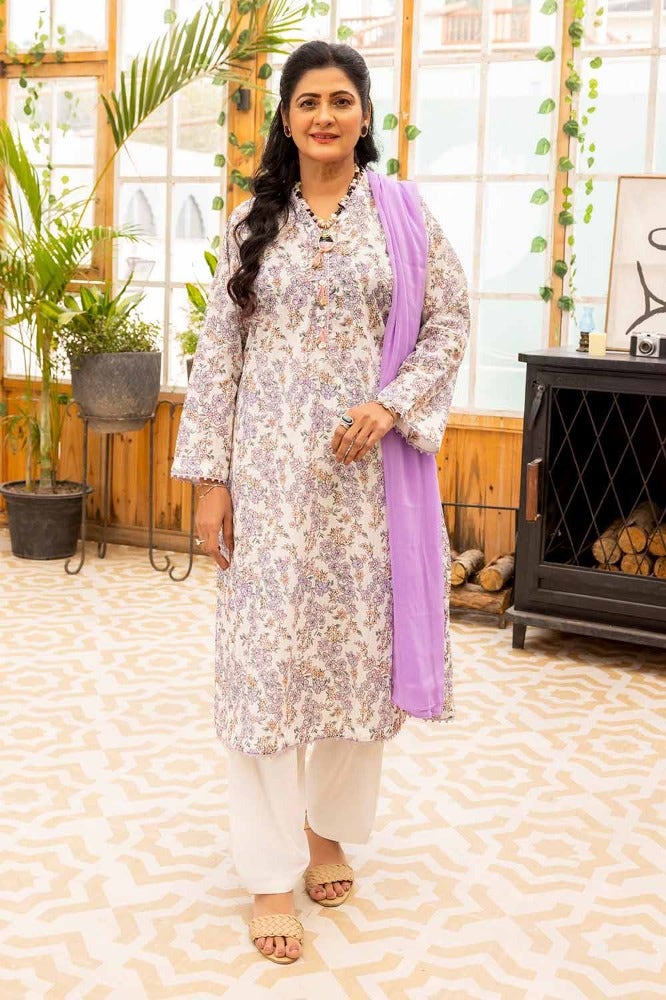 Gul Ahmed 1PC Printed Lawn Unstitched Shirt SL-42006