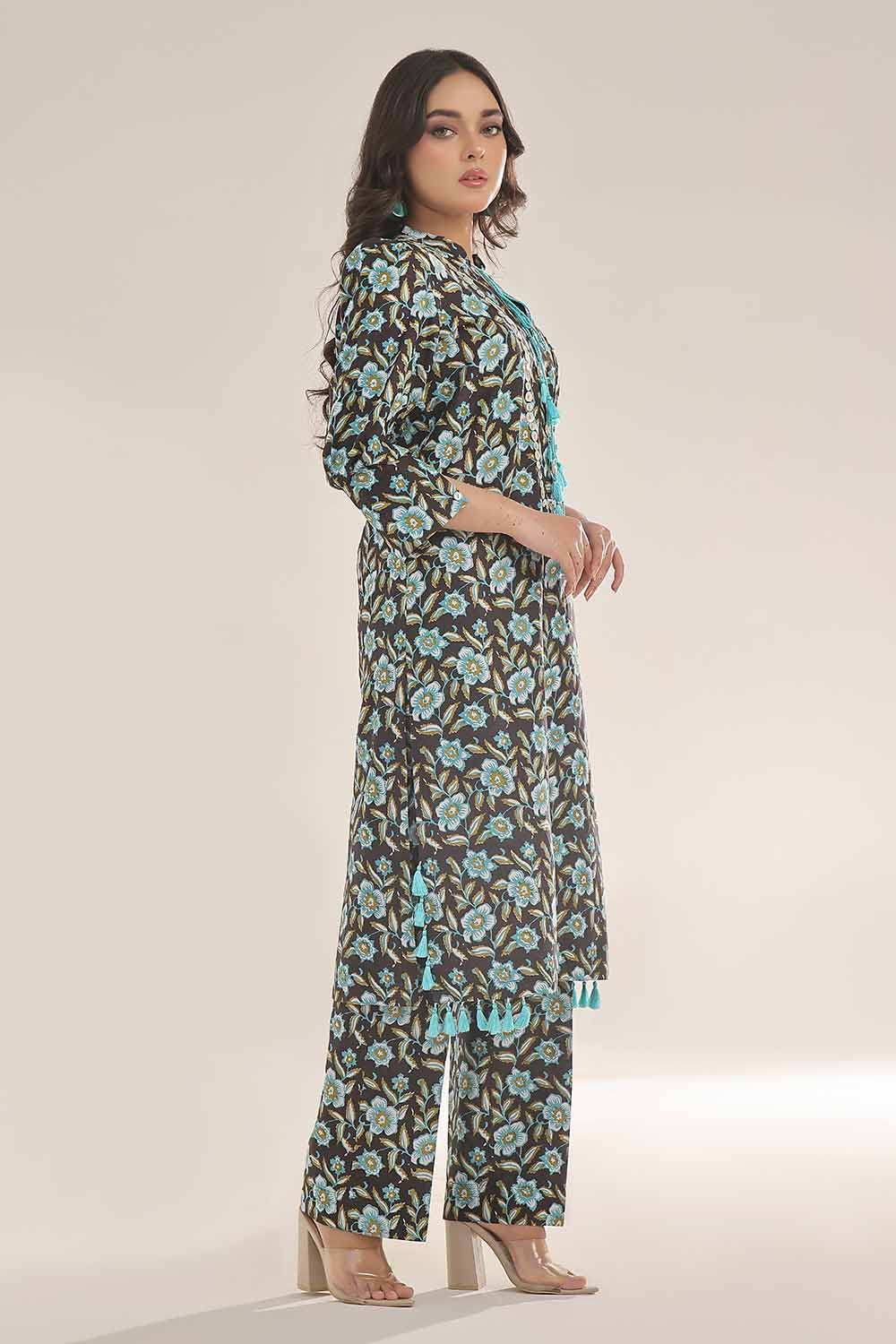 Gul Ahmed 1PC Unstitched Printed Lawn Shirt SL-42033 B