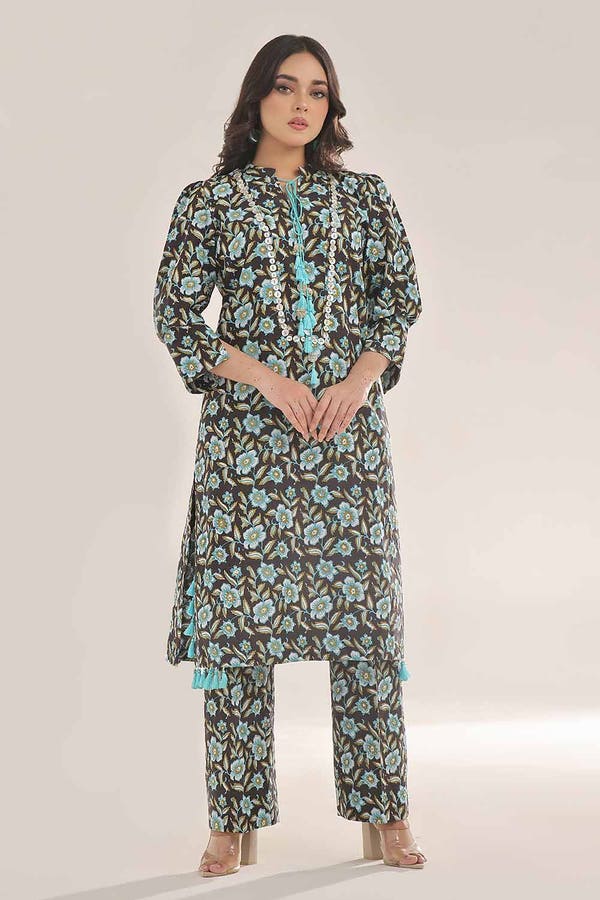 Gul Ahmed 1PC Unstitched Printed Lawn Shirt SL-42033 B