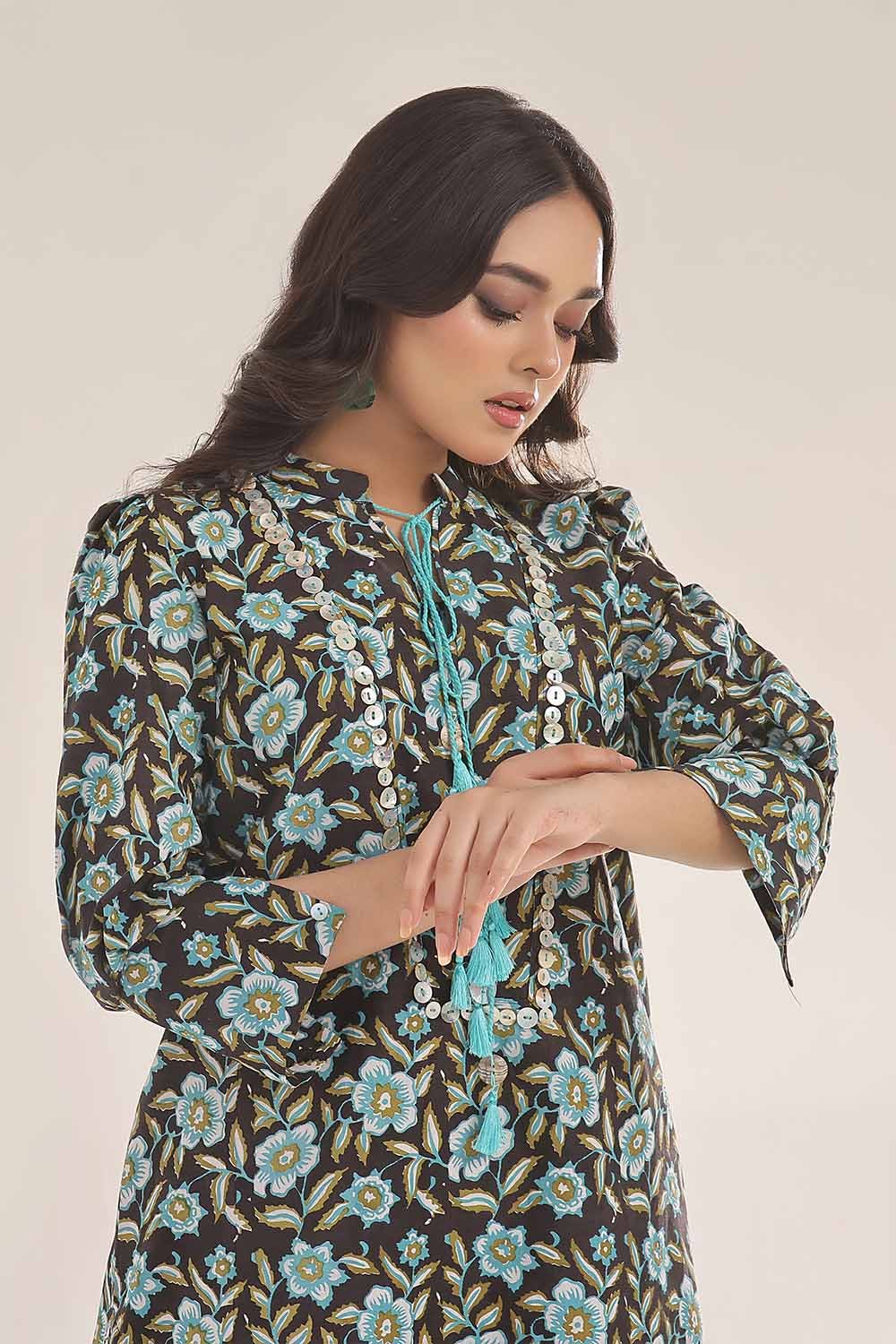 Gul Ahmed 1PC Unstitched Printed Lawn Shirt SL-42033 B