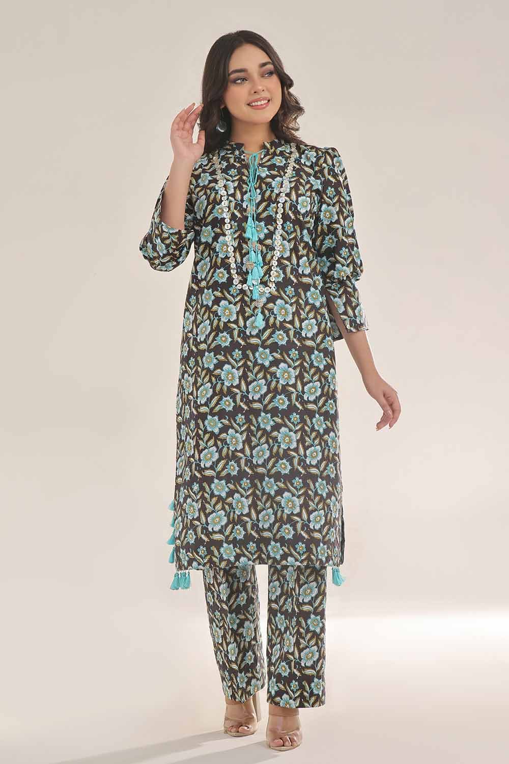 Gul Ahmed 1PC Unstitched Printed Lawn Shirt SL-42033 B