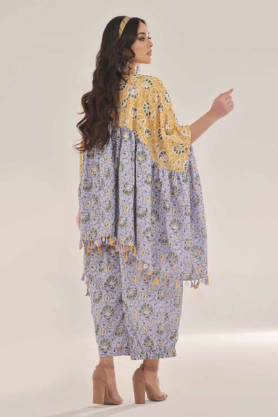 Gul Ahmed 1PC Unstitched Gold Printed Lawn Shirt SL-42035 A