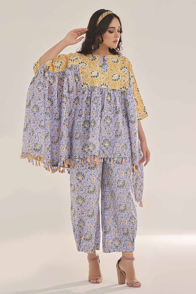 Gul Ahmed 1PC Unstitched Gold Printed Lawn Shirt SL-42035 A