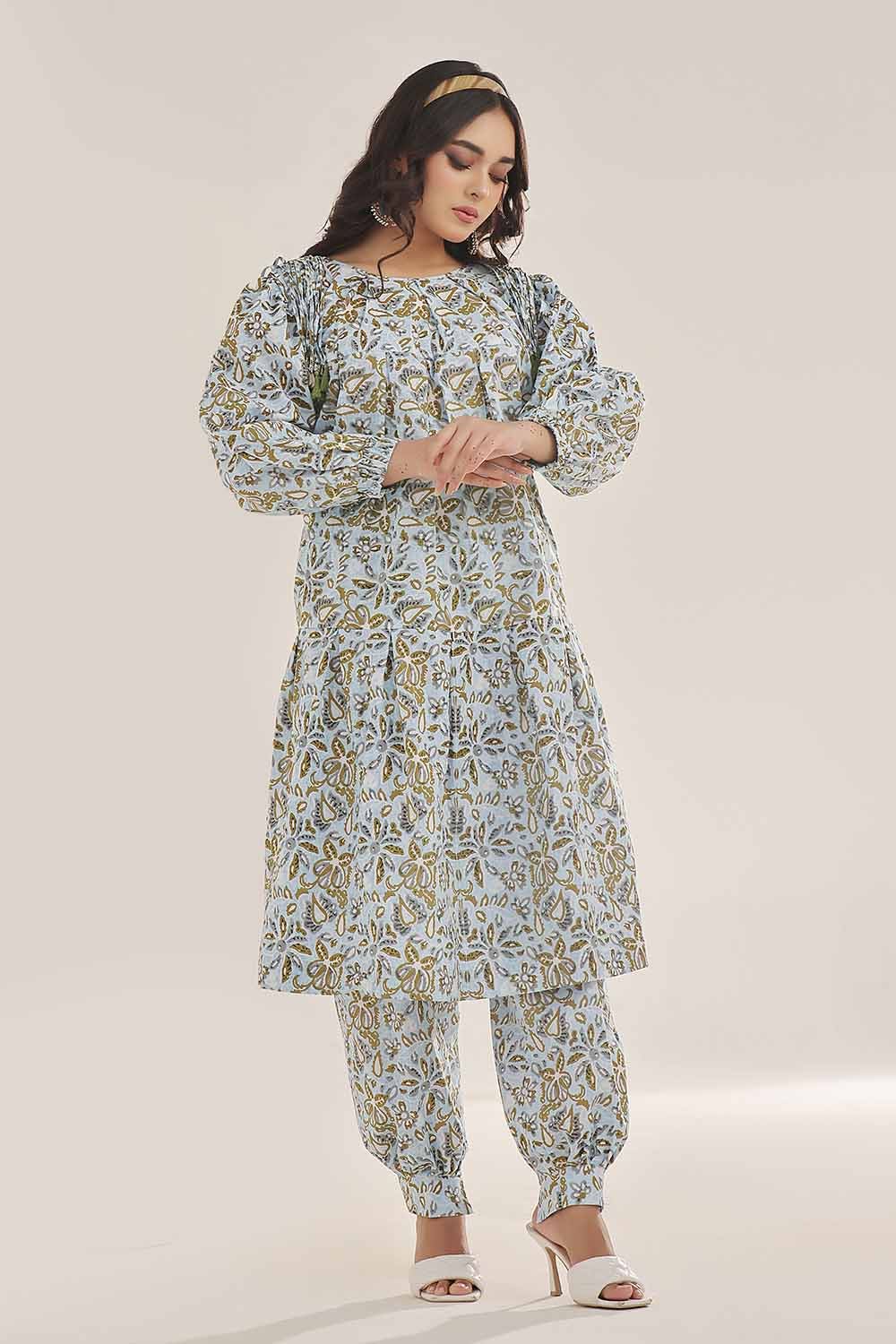 Gul Ahmed 1PC Unstitched Printed Lawn Shirt SL-42036 B