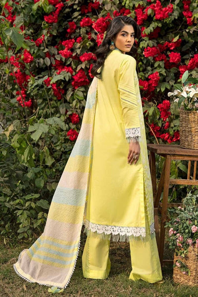 Gul Ahmed 3PC Embroidered Lawn Unstitched Suit with Jacquard Dupatta - SP-42004