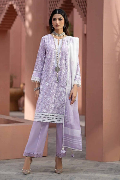 Gul Ahmed 3PC Lacquer Printed Embroidered Lawn Unstitched Suit with Lacquer Printed Paper Cotton Dupatta SP-42015