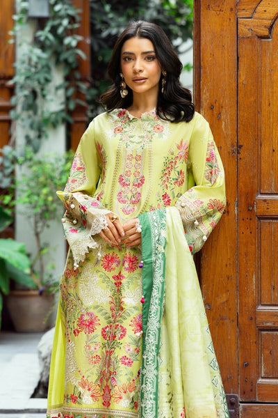 Gul Ahmed 3 Piece Unstitched Embroidered Lawn Suit with Printed Tussar Silk Dupatta SP-52024