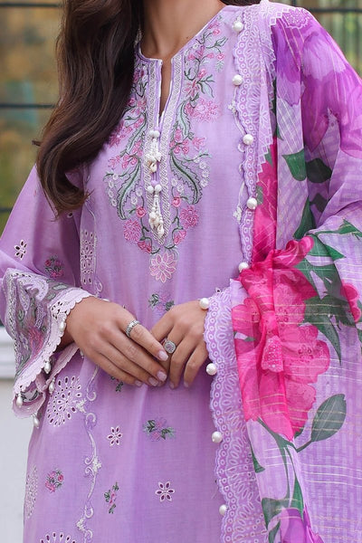 Gul Ahmed 3 Piece Unstitched Embroidered Lawn Suit with Paper Cotton Dupatta SP-52042
