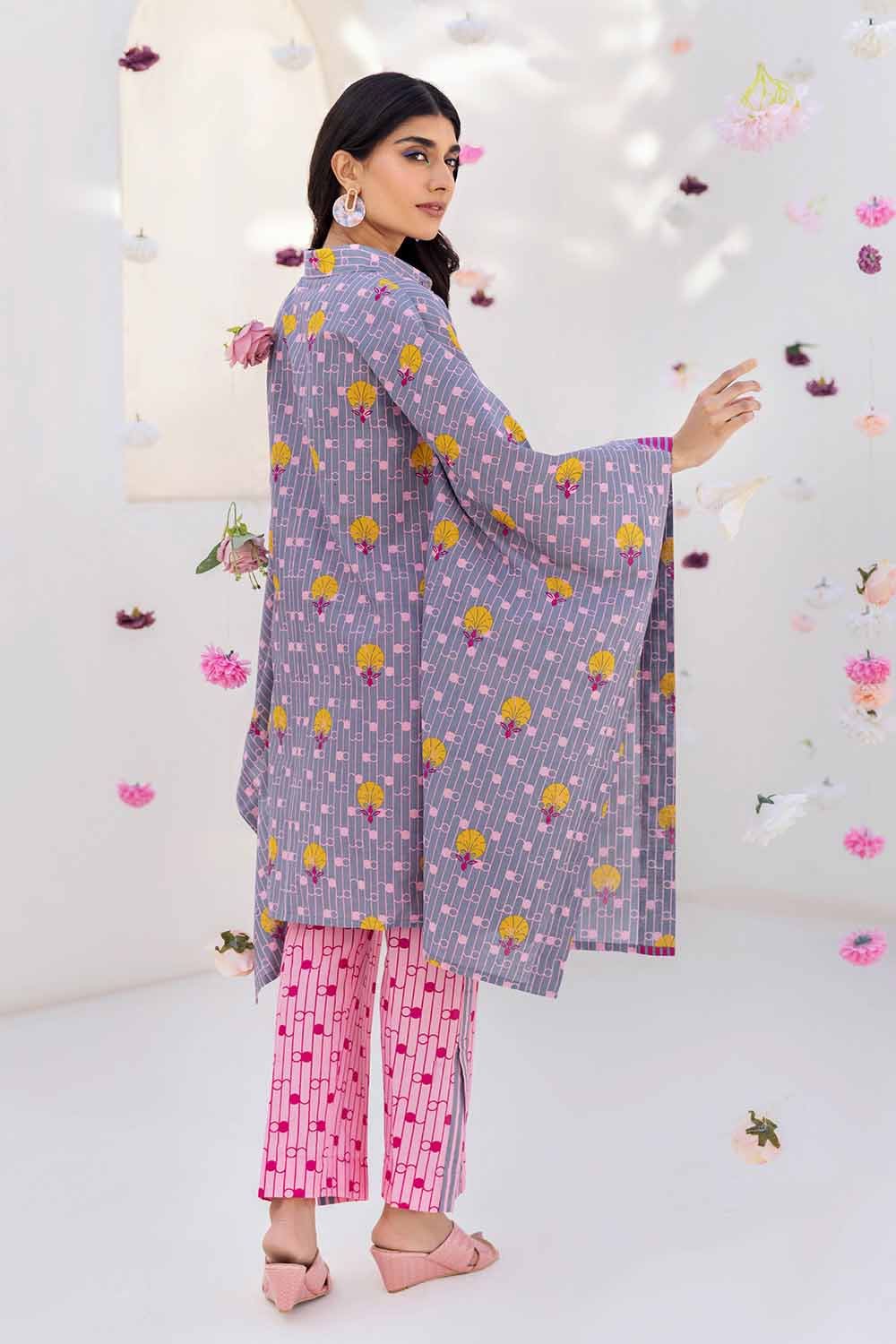 Gul Ahmed 2PC Printed Cambric Unstitched Suit TCN-32007