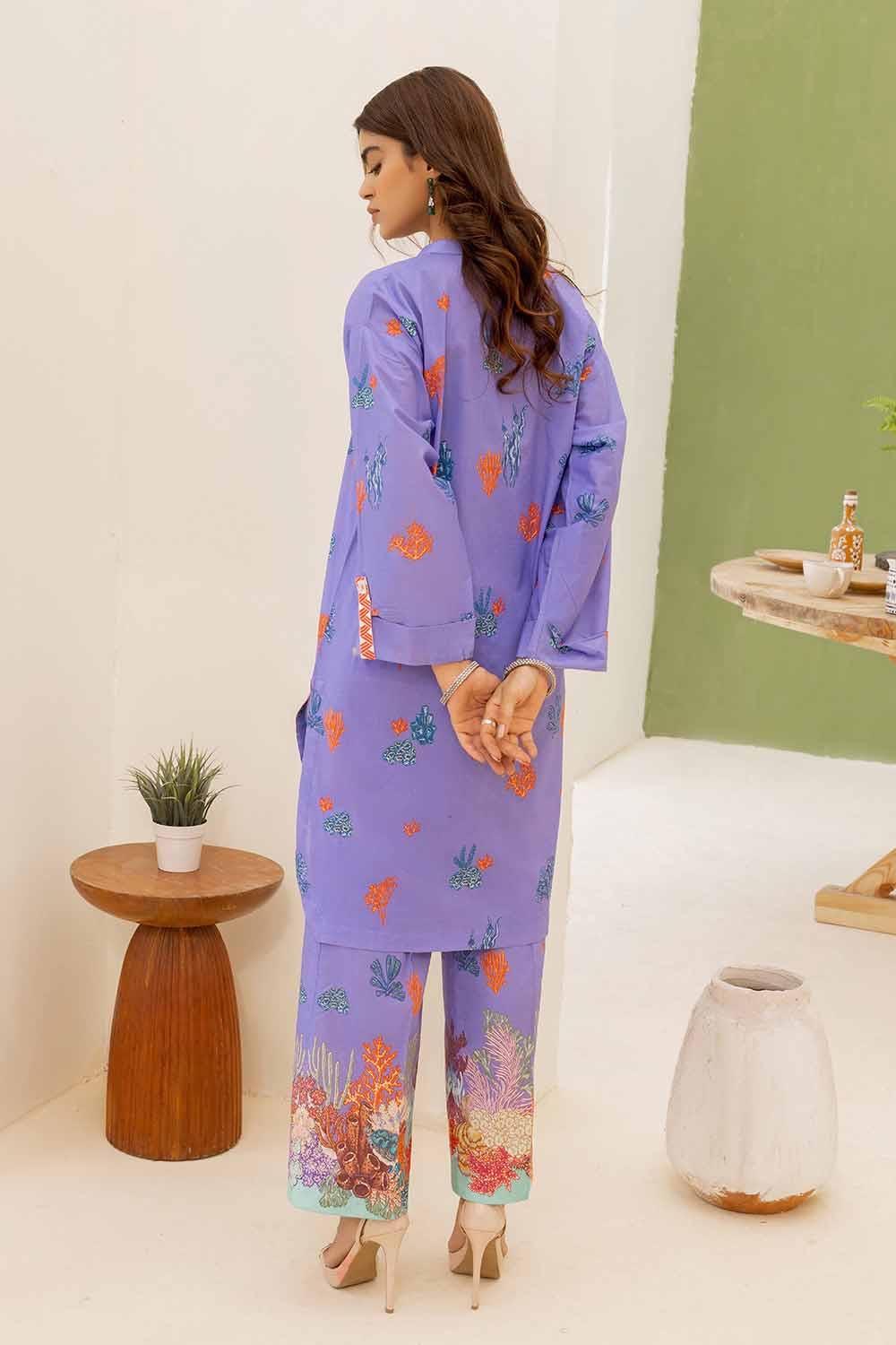 Gul Ahmed 2PC Printed Cambric Unstitched Suit TCN-32010