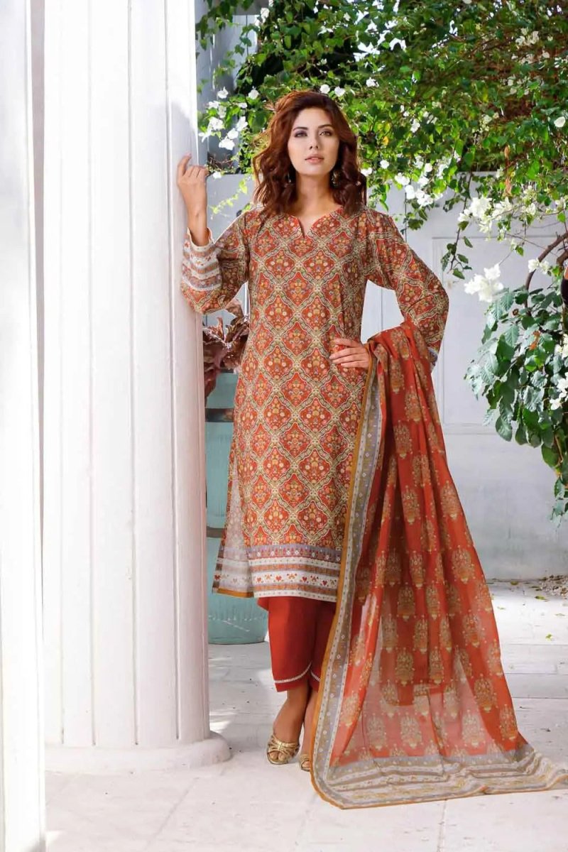 Gul Ahmed 2PC Printed Lawn Unstitched Suit TL-22030