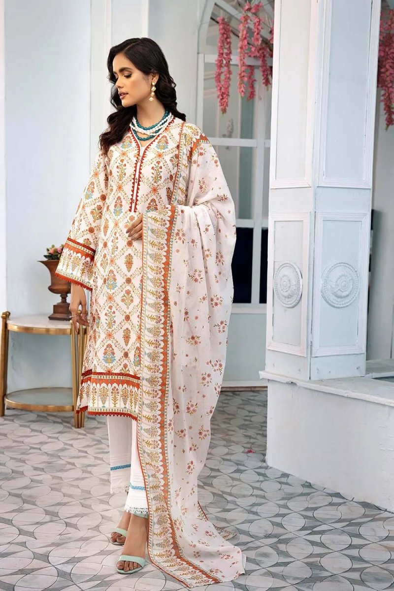 Gul Ahmed 2PC Unstitched Printed Lawn Suit TL-22035 A