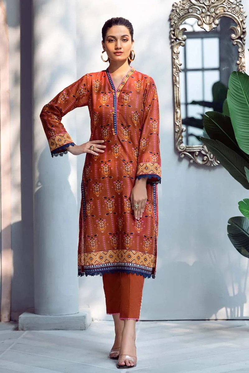 Gul Ahmed 2PC Unstitched Printed Lawn Suit TL-32015 A